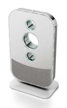 Air purifier isolated on white background. 3D illustration.