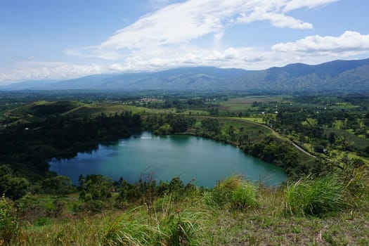 One of the crater lakes close to Fort Portal, Uganda