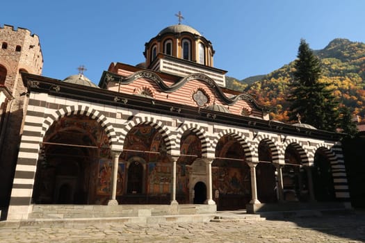 The Main Church of Rila Monastery, Nativity of the Virgin Mother, Bulgaria 2021