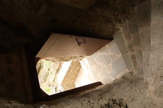 Entrance to the Monastery of the Holy Trinity, Meteora, Greece 2021