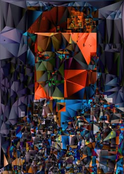 Polygonal geometric pattern triangles background