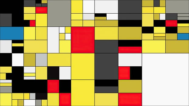 Colorful rectangles mondrian style art illustration,Colorful rectangles mondrian style art illustration