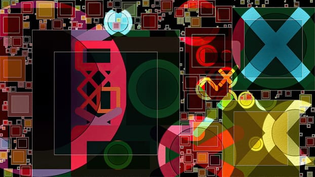 Artwork of abstract composition made with geometrical shapes and elements,Artwork of abstract composition made with geometrical shapes and elements
