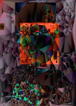 Polygonal geometric pattern triangles background