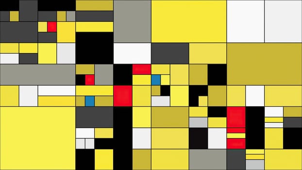 Colorful rectangles mondrian style art illustration,Colorful rectangles mondrian style art illustration