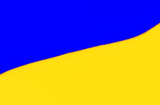 Illustration of the National Flag of Ukraine. The Flag of Ukraine consists of equally sized horizontal bands of blue and yellow