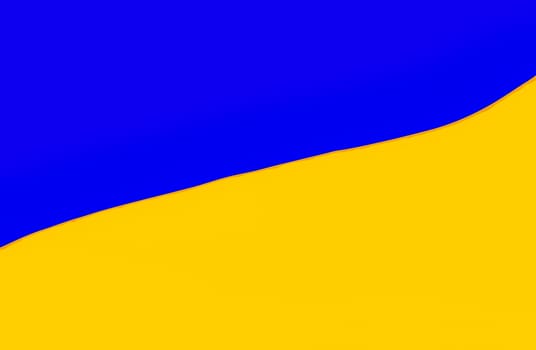 Illustration of the National Flag of Ukraine. The Flag of Ukraine consists of equally sized horizontal bands of blue and yellow