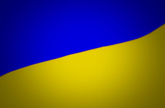 Illustration of the National Flag of Ukraine. The Flag of Ukraine consists of equally sized horizontal bands of blue and yellow