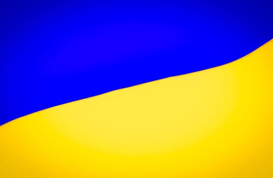 Illustration of the National Flag of Ukraine. The Flag of Ukraine consists of equally sized horizontal bands of blue and yellow