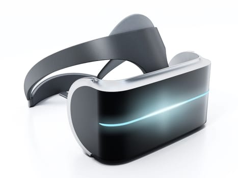 Virtual reality glasses isolated on white background. 3D illustration.