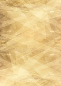 Crumpled Old Paper with Yellow-brown Patina as a Background - Abstract Illustration, Vector