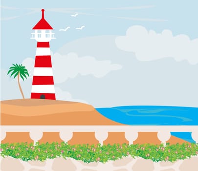 Lighthouse on the island