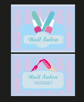 Nail Salon design of business cards