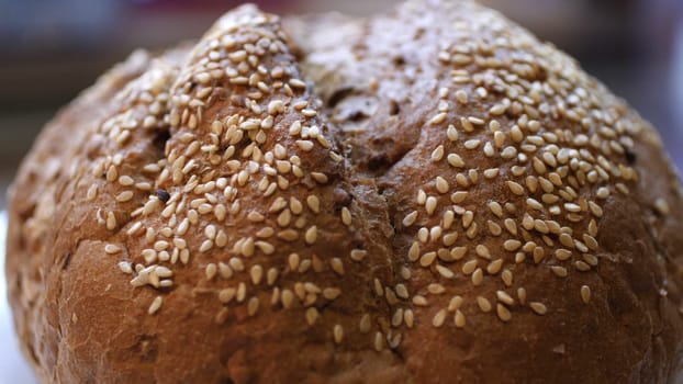 Whole Wheat Bread Baked At Home With Bio Ingredients.
