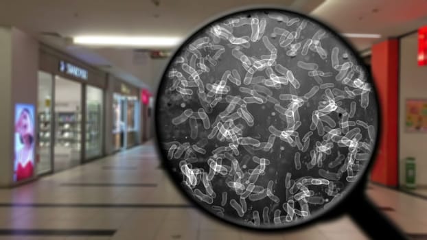 Searching for virus on public place