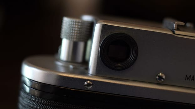 Close Up Of Vintage 35mm Film Camera
