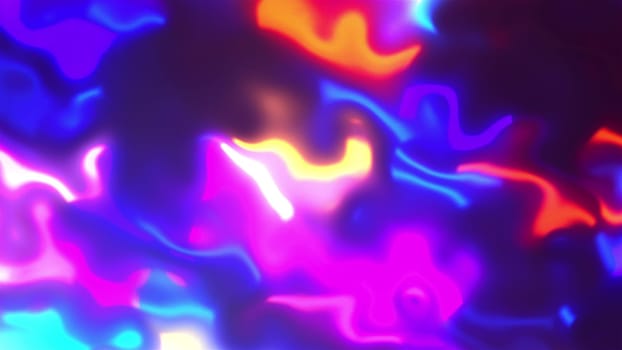 Neon waves. Computer generated 3d render
