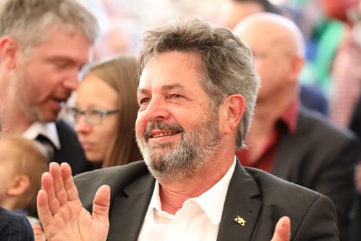 Reinhold Pix MdL,.. In Neuenburg am Rhein (district of Breisgau-Hochschwarzwald),the State Horticultural Show 2022 was opened on Friday,22 April 2022. Theme picture - State Garden Show 2022 Neuchâtel a. Rhein.