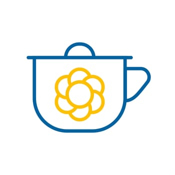 Baby potty isolated vector icon. Graph symbol for children and newborn babies web site and apps design, logo, app, UI
