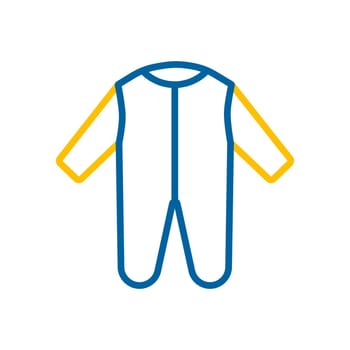 Baby bodysuit vector icon. Baby Romper. Graph symbol for children and newborn babies web site and apps design, logo, app, UI