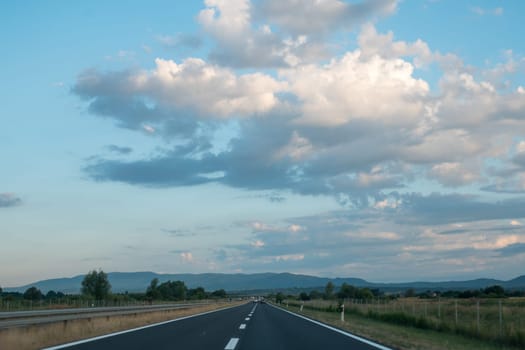 A1 motorway towards Zadar, Croatia, Europa.