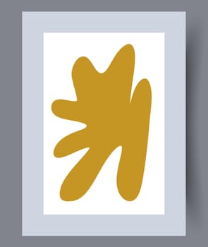 Scandinavian abstract vector print. Minimalistic abstract wall art background for print. Scandinavian vector style.