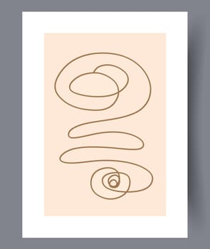 Scandinavian abstract vector print. Minimalistic abstract wall art background for print. Scandinavian vector style.