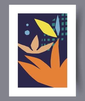 Scandinavian abstract vector print. Minimalistic abstract wall art background for print. Scandinavian vector style.