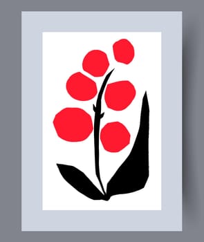 Scandinavian abstract vector print. Minimalistic abstract wall art background for print. Scandinavian vector style.