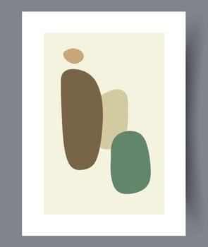 Scandinavian abstract vector print. Minimalistic abstract wall art background for print. Scandinavian vector style.