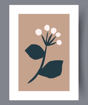 Scandinavian abstract vector print. Minimalistic abstract wall art background for print. Scandinavian vector style.