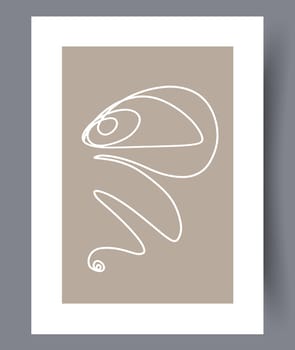 Scandinavian abstract vector print. Minimalistic abstract wall art background for print. Scandinavian vector style.