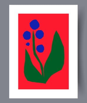 Scandinavian abstract vector print. Minimalistic abstract wall art background for print. Scandinavian vector style.