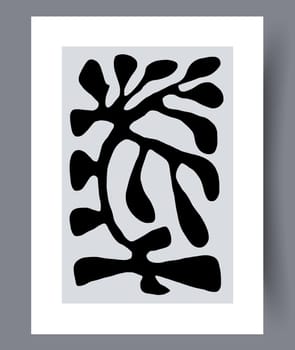 Scandinavian abstract vector print. Minimalistic abstract wall art background for print. Scandinavian vector style.