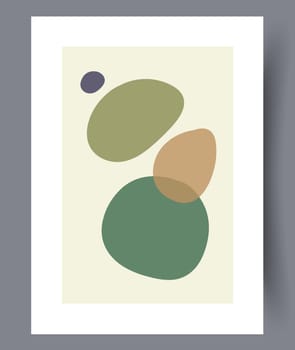 Scandinavian abstract vector print. Minimalistic abstract wall art background for print. Scandinavian vector style.