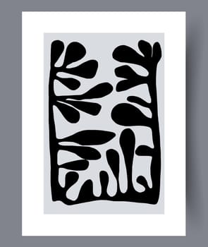 Scandinavian abstract vector print. Minimalistic abstract wall art background for print. Scandinavian vector style.