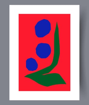 Scandinavian abstract vector print. Minimalistic abstract wall art background for print. Scandinavian vector style.