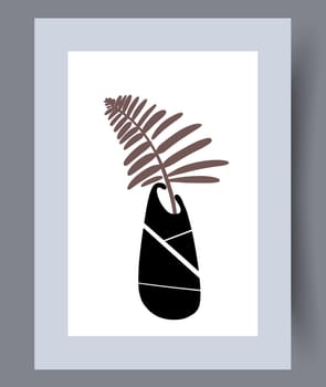 Scandinavian abstract vector print. Minimalistic abstract wall art background for print. Scandinavian vector style.