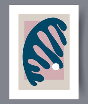 Scandinavian abstract vector print. Minimalistic abstract wall art background for print. Scandinavian vector style.