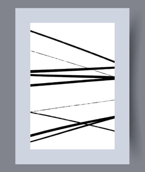 Scandinavian abstract vector print. Minimalistic abstract wall art background for print. Scandinavian vector style.