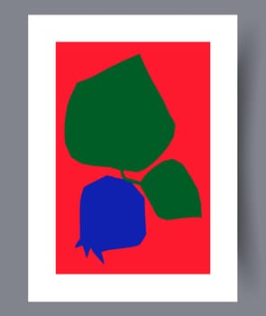 Scandinavian abstract vector print. Minimalistic abstract wall art background for print. Scandinavian vector style.