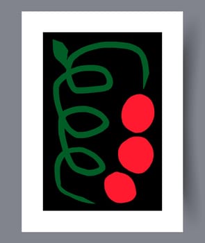 Scandinavian abstract vector print. Minimalistic abstract wall art background for print. Scandinavian vector style.