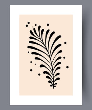 Scandinavian abstract vector print. Minimalistic abstract wall art background for print. Scandinavian vector style.