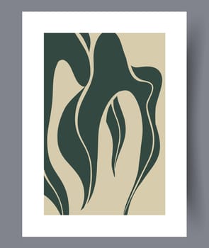 Scandinavian abstract vector print. Minimalistic abstract wall art background for print. Scandinavian vector style.
