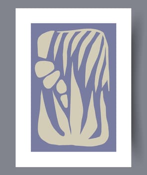 Scandinavian abstract vector print. Minimalistic abstract wall art background for print. Scandinavian vector style.