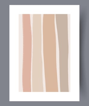 Scandinavian abstract vector print. Minimalistic abstract wall art background for print. Scandinavian vector style.