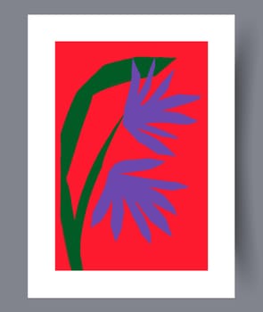 Scandinavian abstract vector print. Minimalistic abstract wall art background for print. Scandinavian vector style.