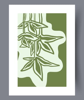 Scandinavian abstract vector print. Minimalistic abstract wall art background for print. Scandinavian vector style.