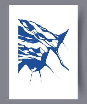 Scandinavian abstract vector print. Minimalistic abstract wall art background for print. Scandinavian vector style.