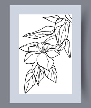 Scandinavian abstract vector print. Minimalistic abstract wall art background for print. Scandinavian vector style.
